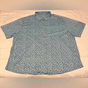 🟦 MEN’S BERMUDA SANDS FLORAL GOLF SHIRT – 2XL 🟦